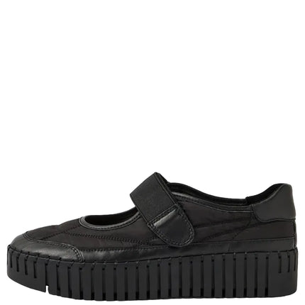 Django & Juliette Bano Maryjane Sneakers Black Leather/ Fabric
