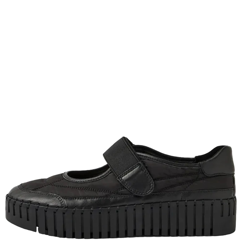 Django & Juliette Bano Maryjane Sneakers Black Leather/ Fabric