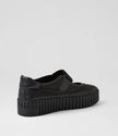 Django & Juliette Bano Maryjane Sneakers Black Leather/ Fabric