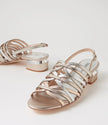 Django & Juliette Tannaz Metallic Multi Leather Sandals