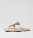 Django & Juliette Zorica Beaded Sandals Pastel Multi