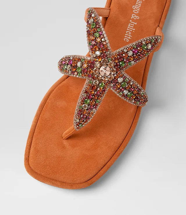 Django & Juliette Zorica Beaded Sandals Bright Multi