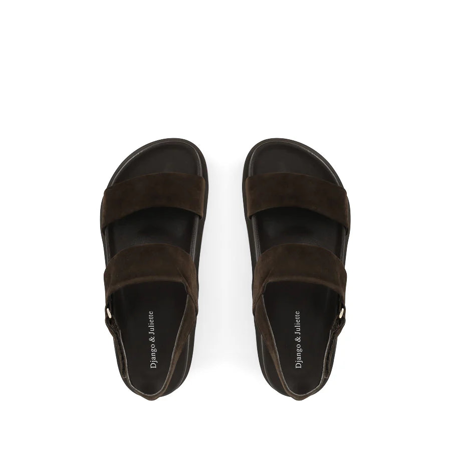 Django & Juliette Unaid Choc/ Choc Sole Suede