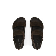 Load image into Gallery viewer, Django &amp; Juliette Unaid Choc/ Choc Sole Suede
