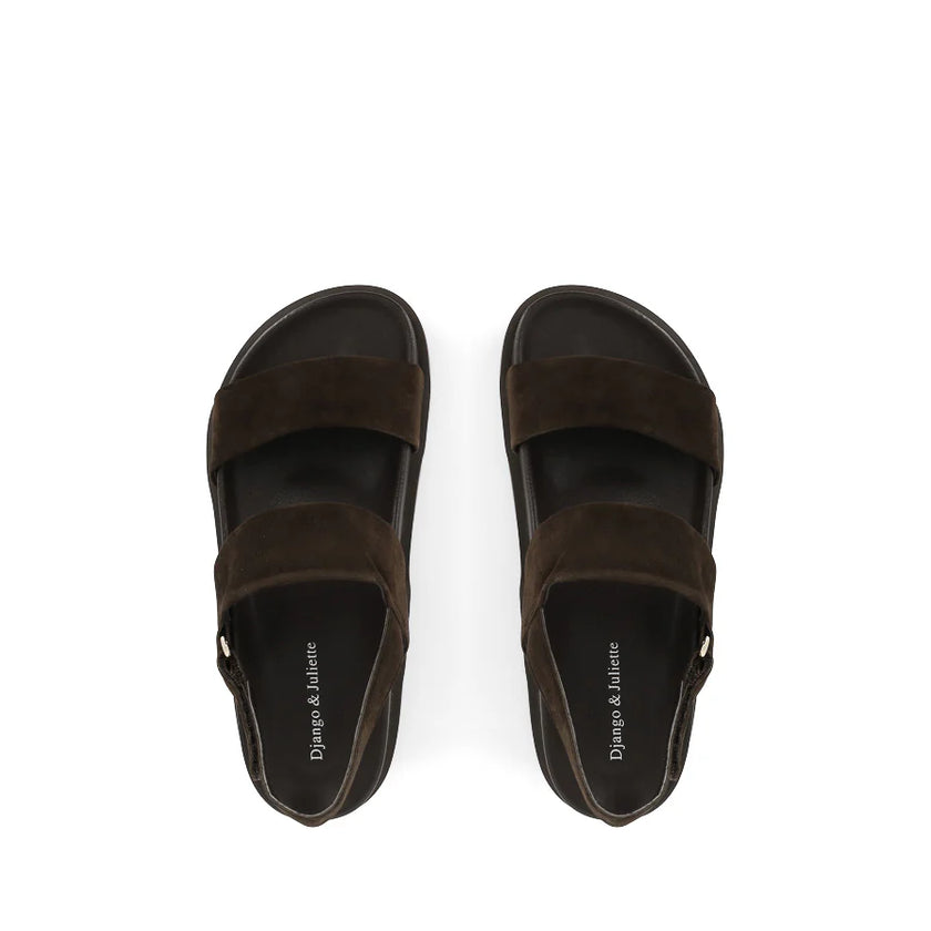 Django & Juliette Unaid Choc/ Choc Sole Suede