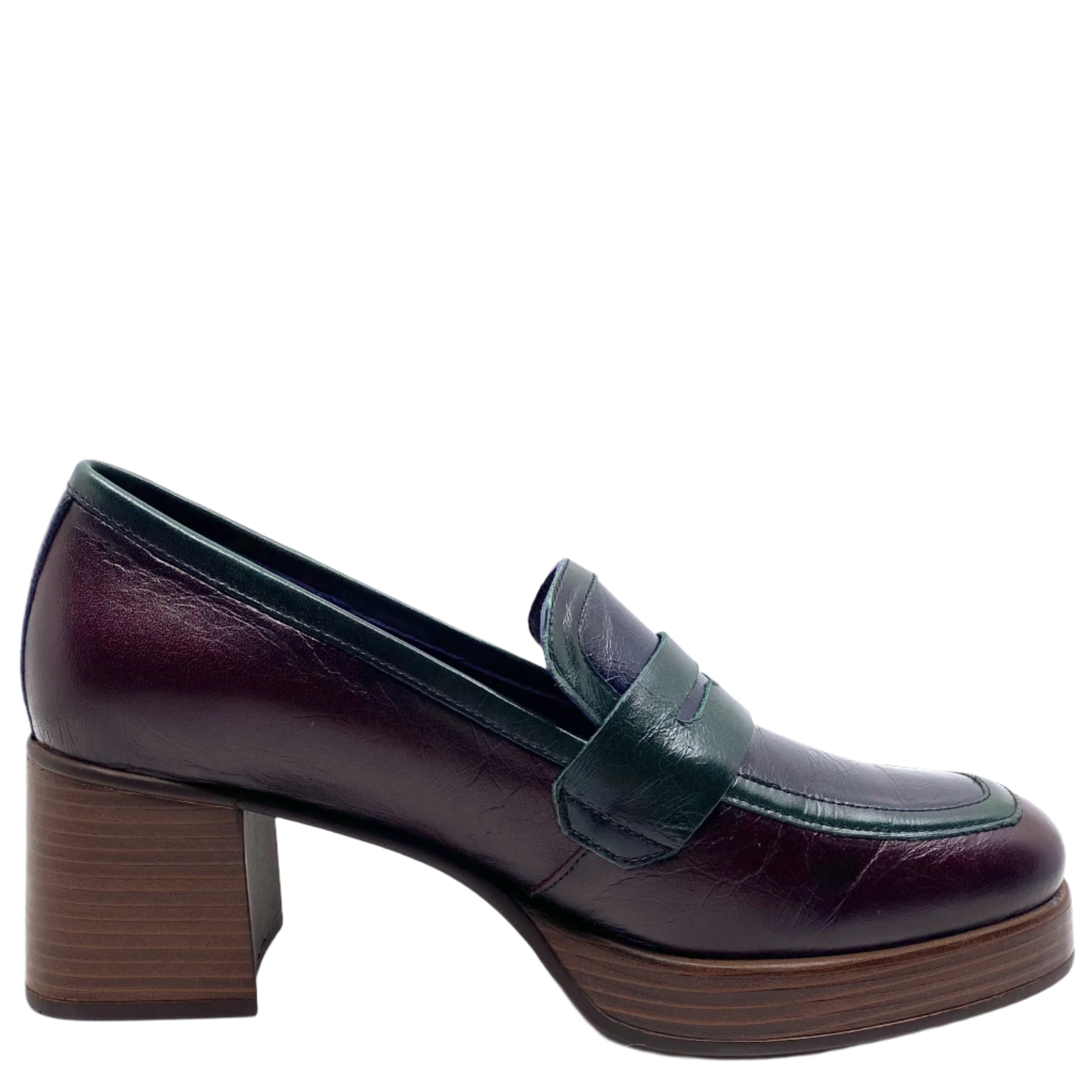 Dorking D9334 Stacked Loafer Alias/Burdeos/Marino