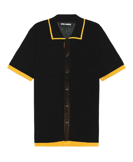 Double Rainbouu Black and Gold Knit Shirt