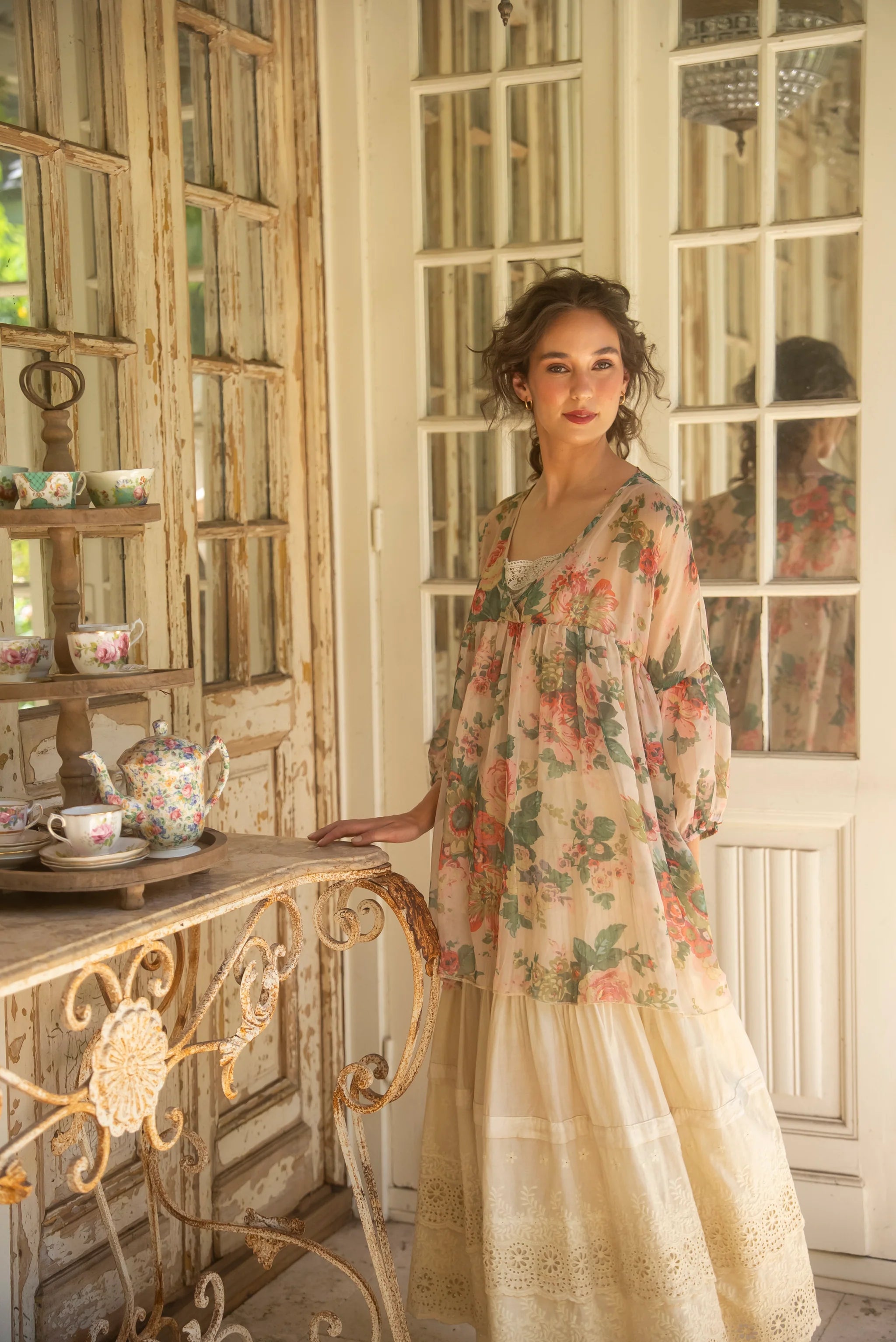 Miss Rose Sister Violet A Date With Mabel Skirt Cream