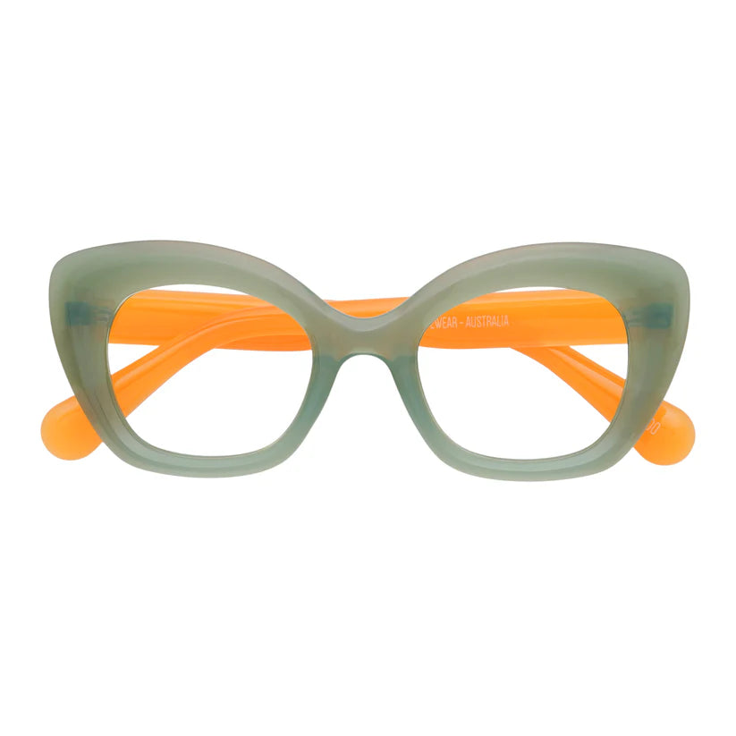 Captivated Eyewear Stella Readers Green/ Orange