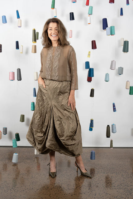 M. A. Dainty Montclair Skirt Kelp