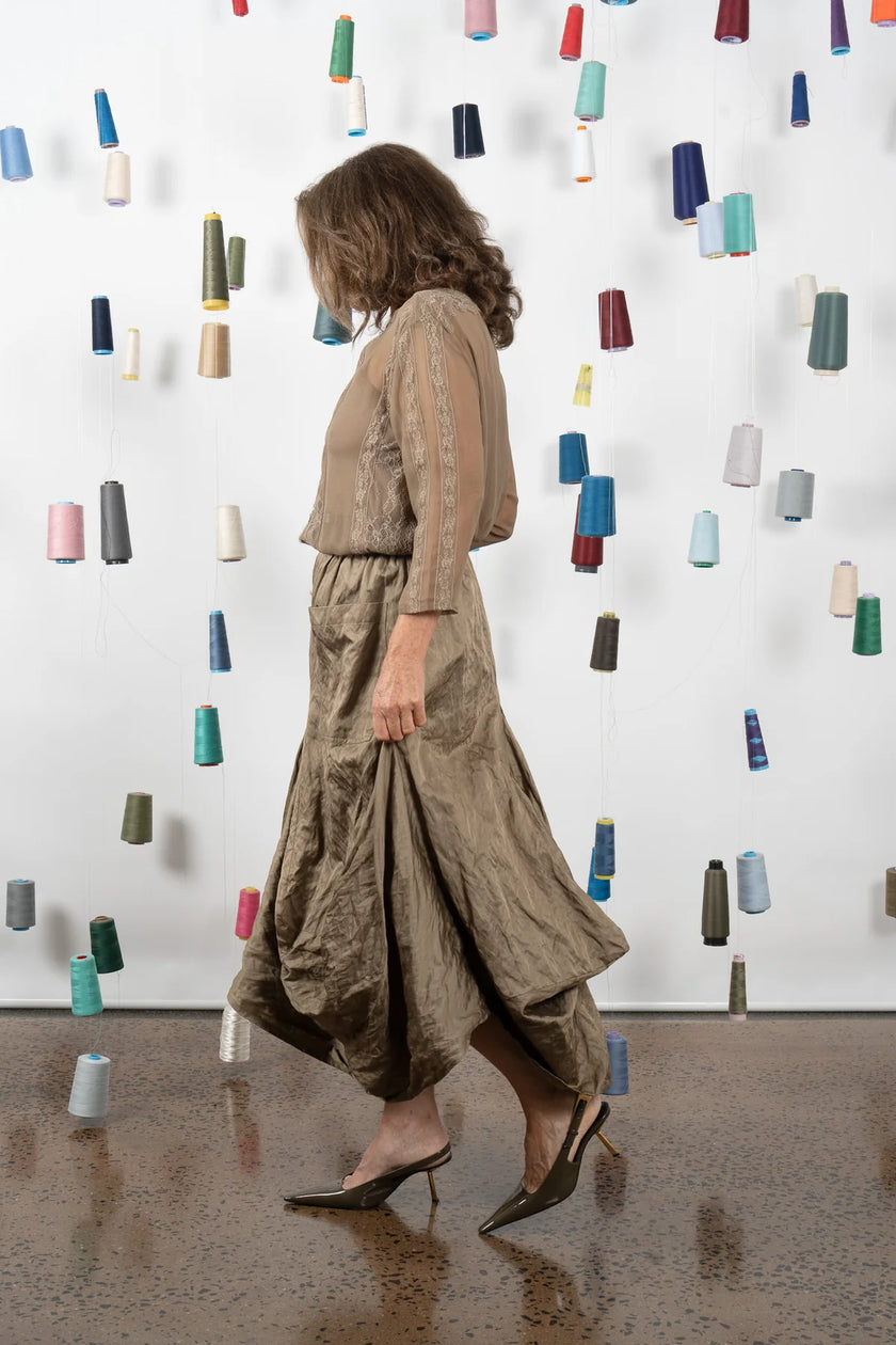 M. A. Dainty Montclair Skirt Kelp