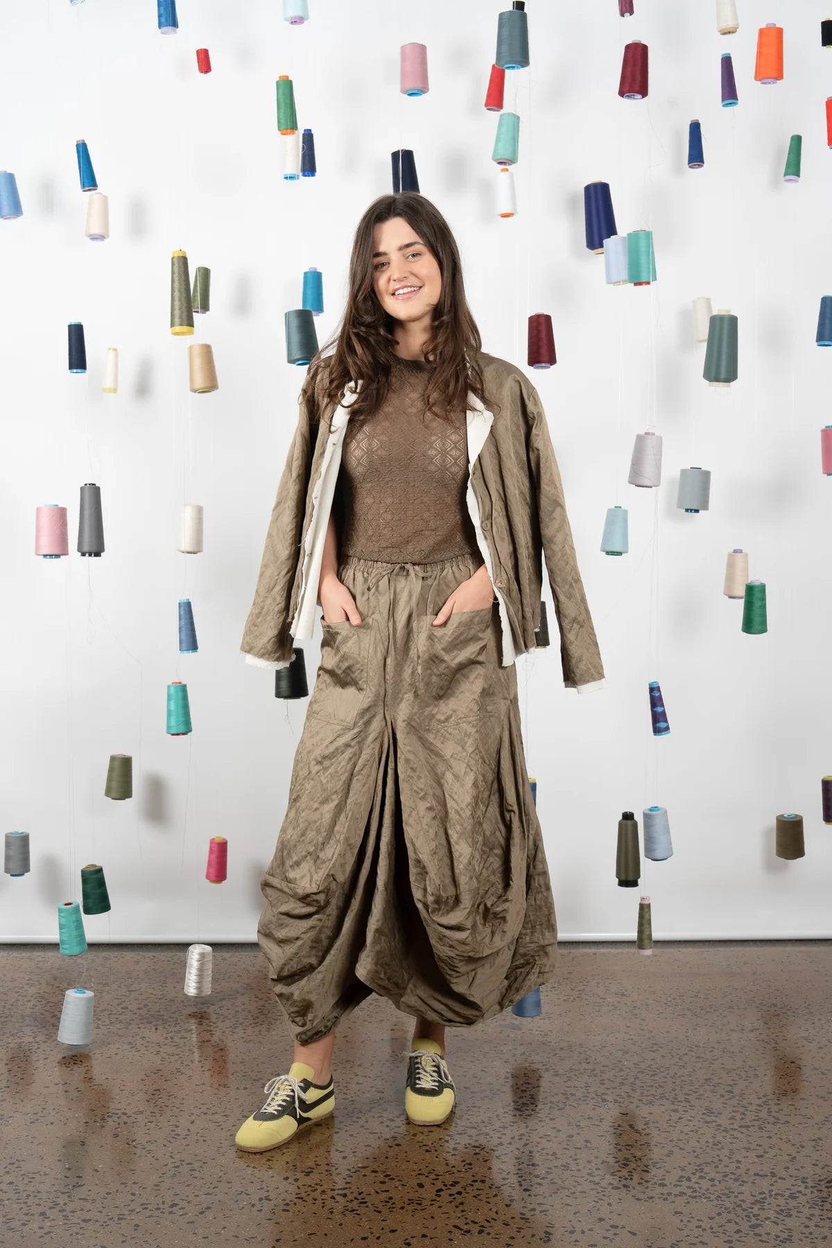 M. A. Dainty Montclair Skirt Kelp