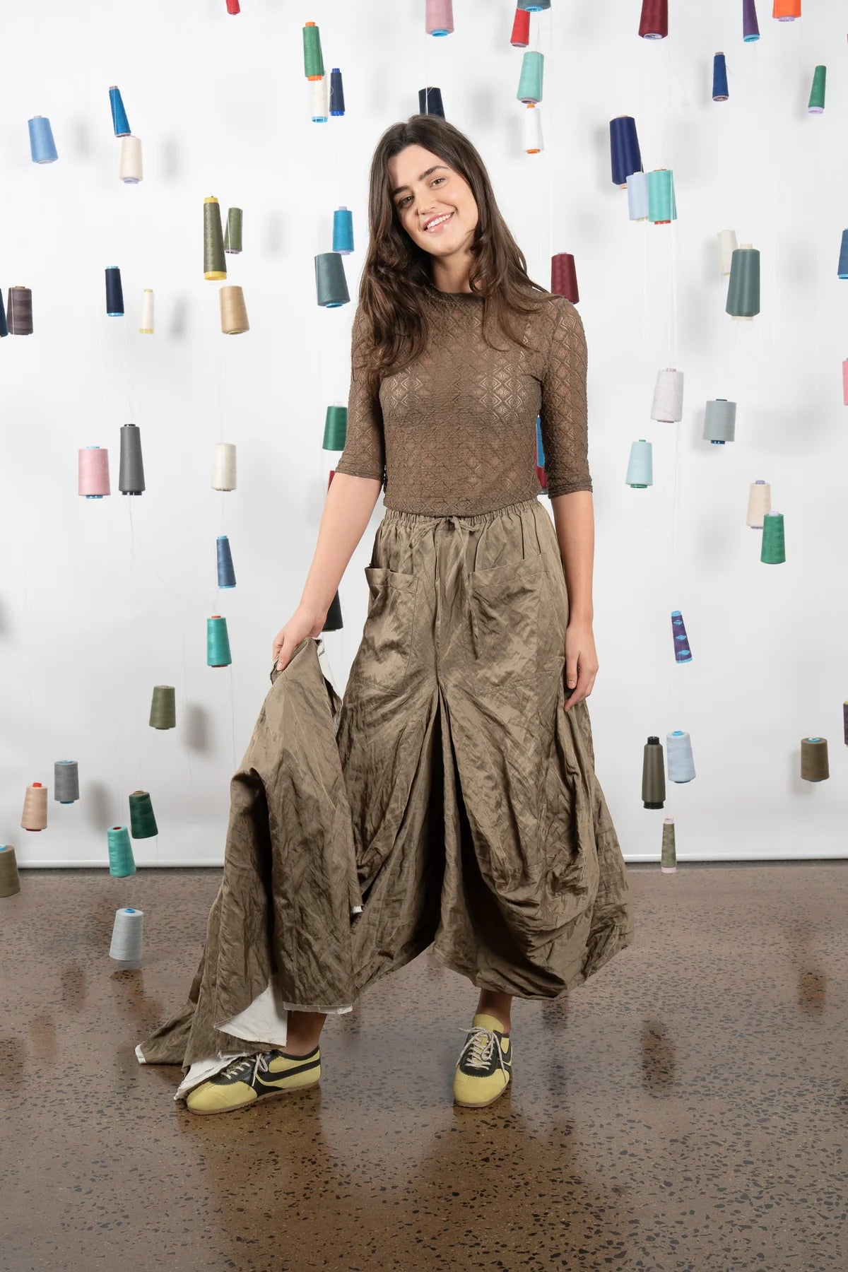 M. A. Dainty Montclair Skirt Kelp