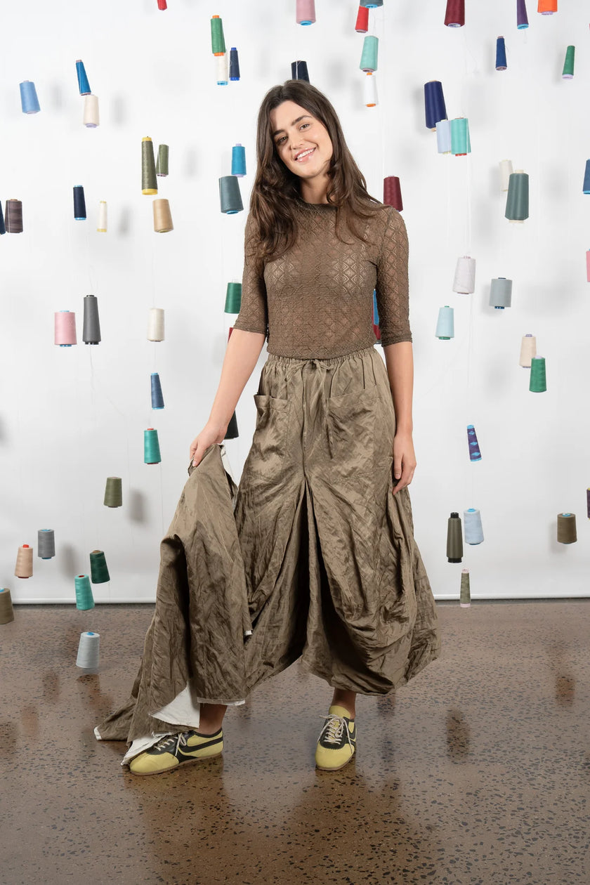 M. A. Dainty Montclair Skirt Kelp