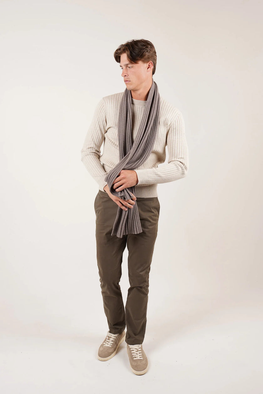 James Harper Scarf Taupe Marle
