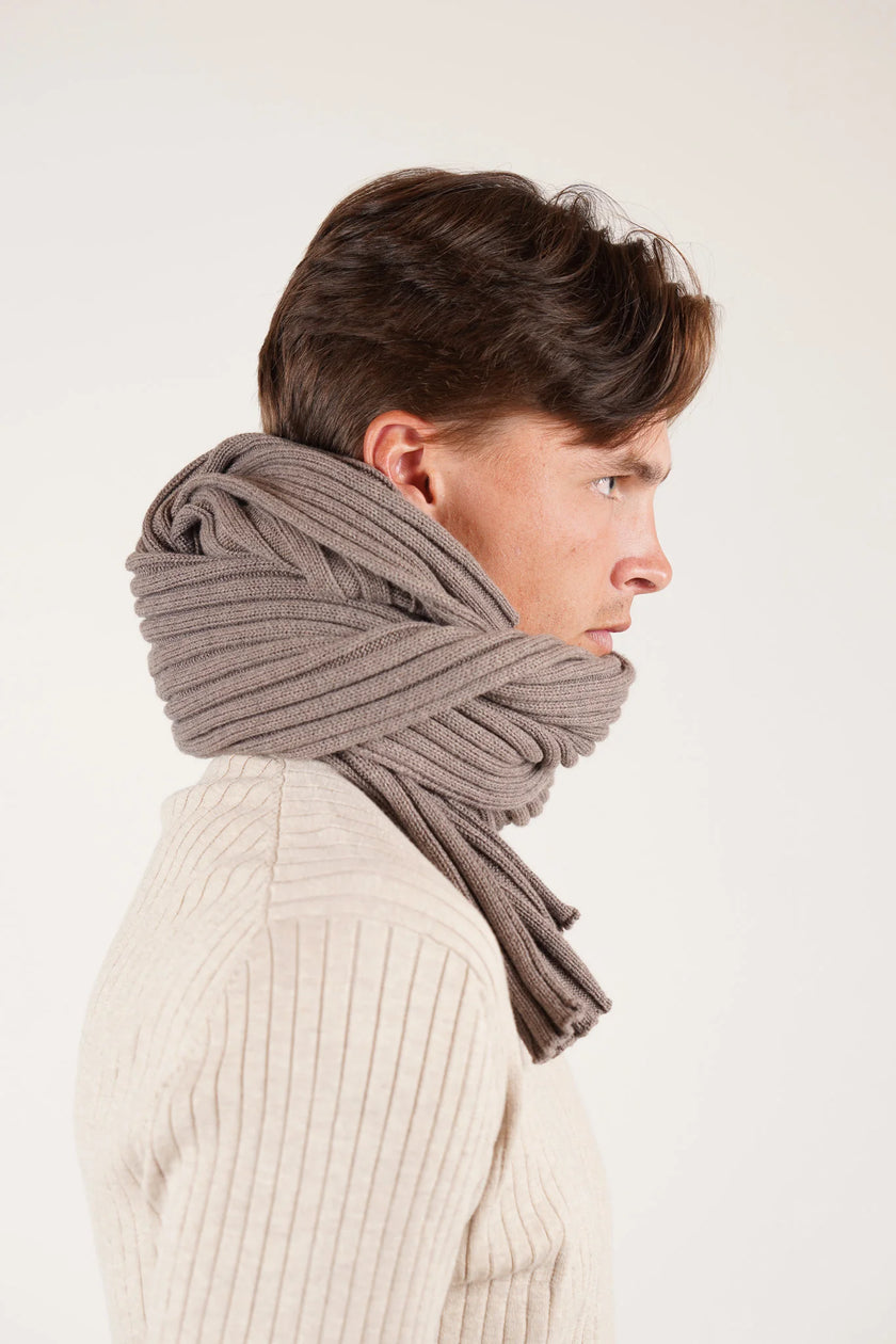 James Harper Scarf Taupe Marle