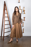 M. A. Dainty Bumper Skirt Tan Washed