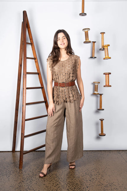 M. A. Dainty Coins Top Tan