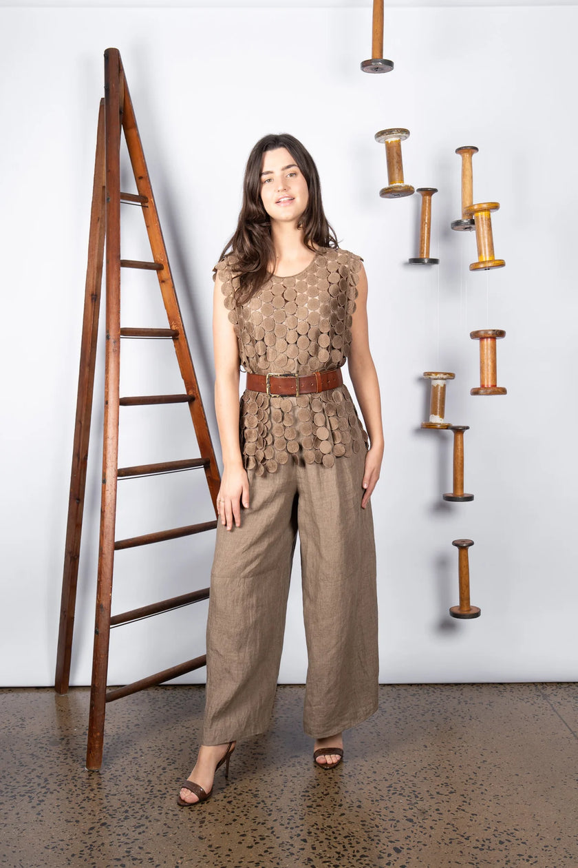 M. A. Dainty Coins Top Tan