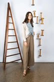 M. A. Dainty Reese Shirt Blue Stripes/ Brown Stripes