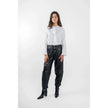 M. A. Dainty Trucker Leather Black