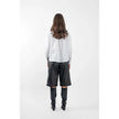 M. A. Dainty Trucker Leather Black