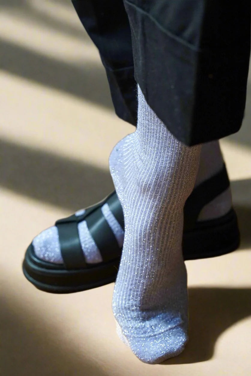 KLUE Glitter Lurex Socks Lilac