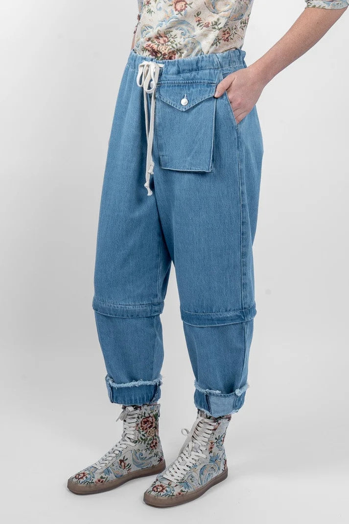 M. A Dainty Trucker Pant Light Wash