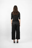 M. A. Dainty Lacey Meadow Top Black
