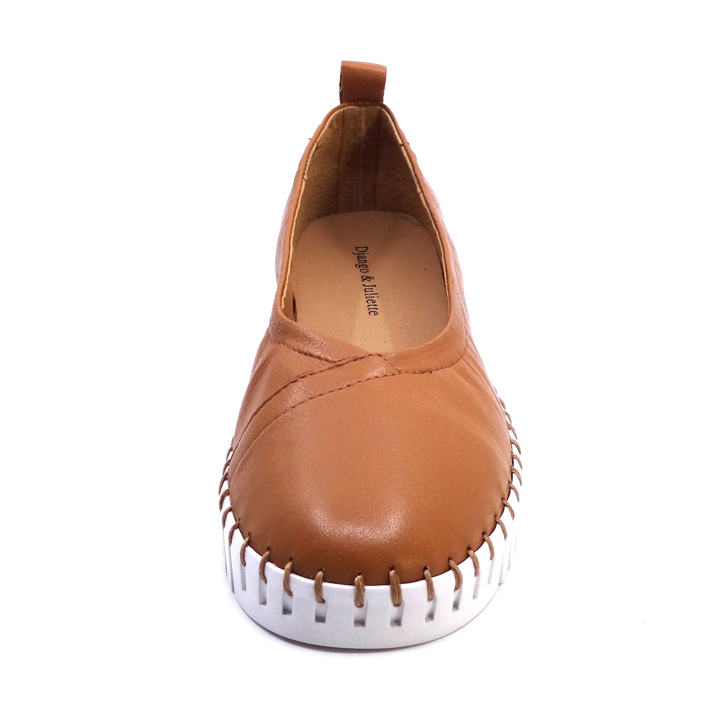 Django & Juliette Heaton Dk Tan/White Leather