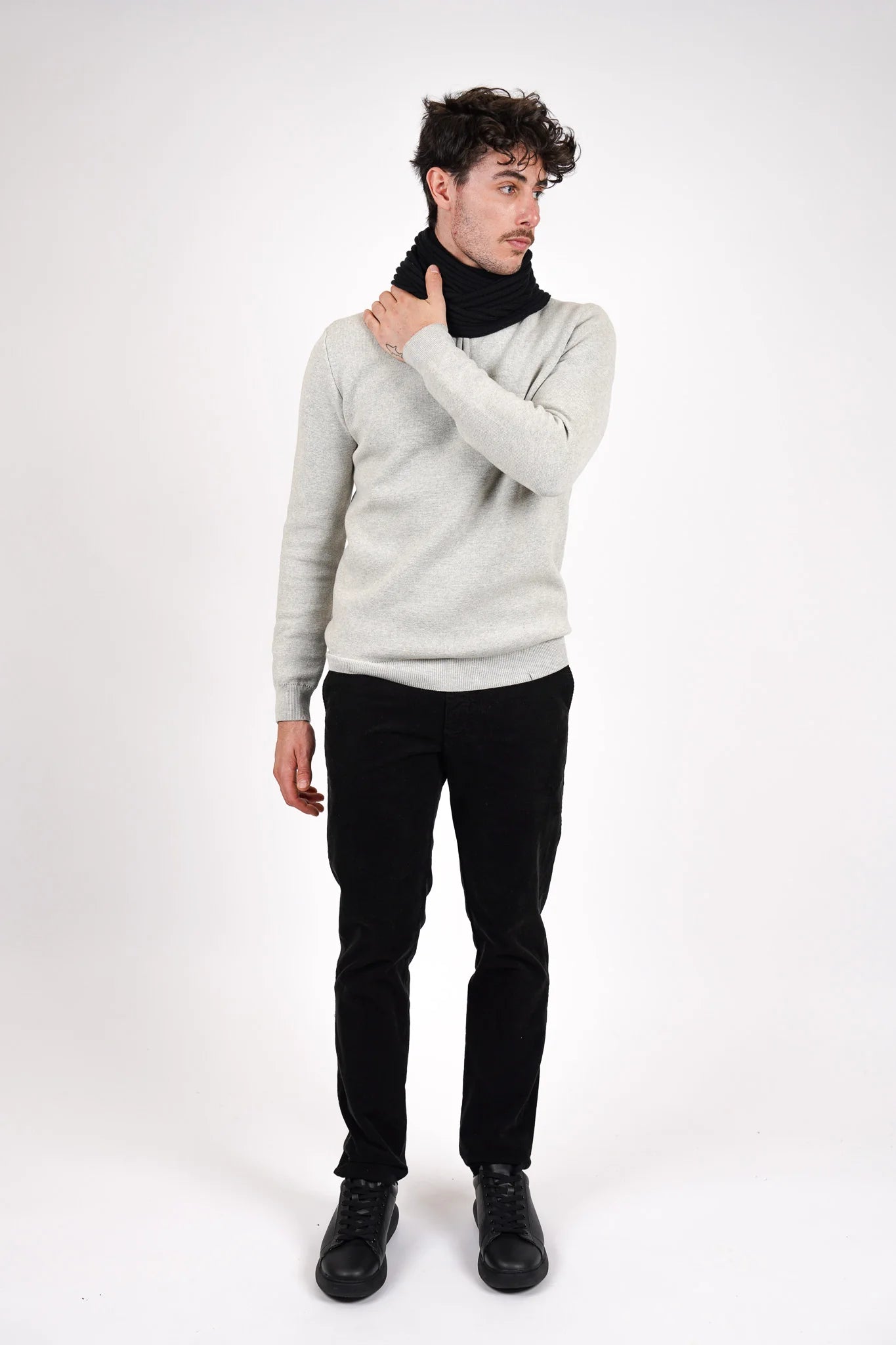 James Harper Corduroy Pant Black