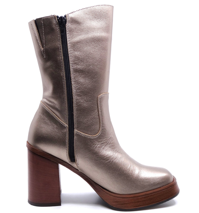 Clara Duran Krotty Laminado Cobre Leather