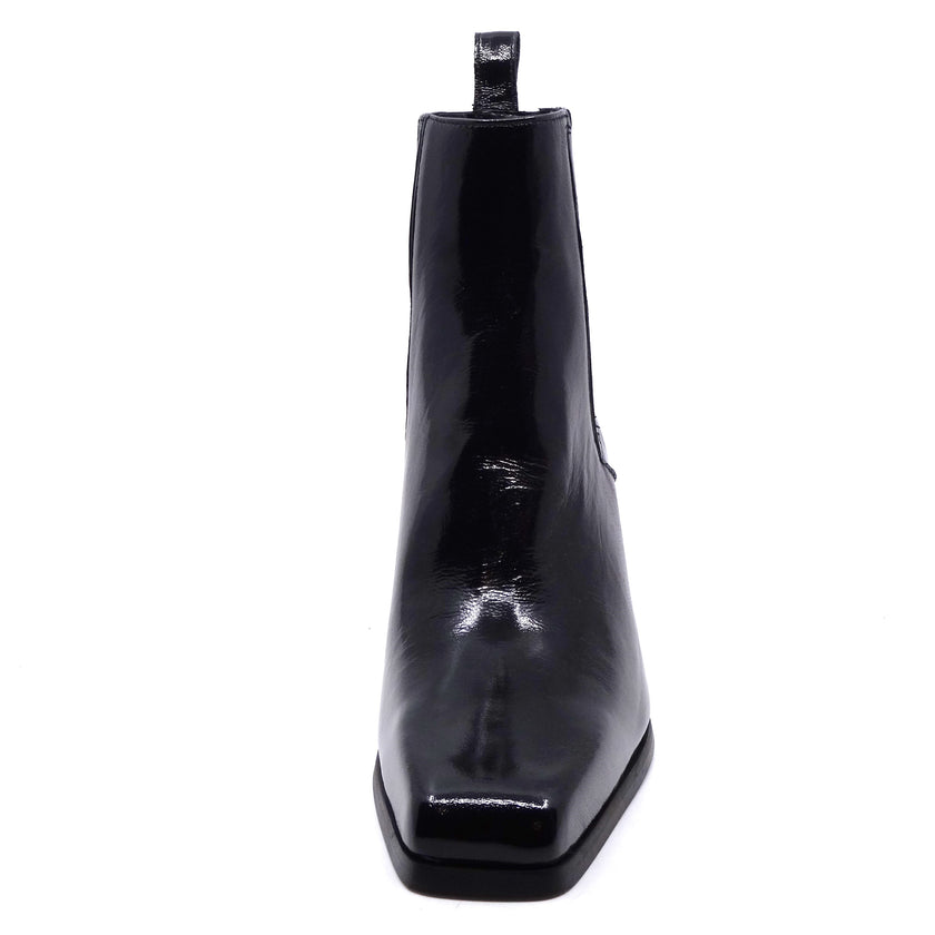 Beau Coops Libby Chelsea Boots Nero Black Patent Leather