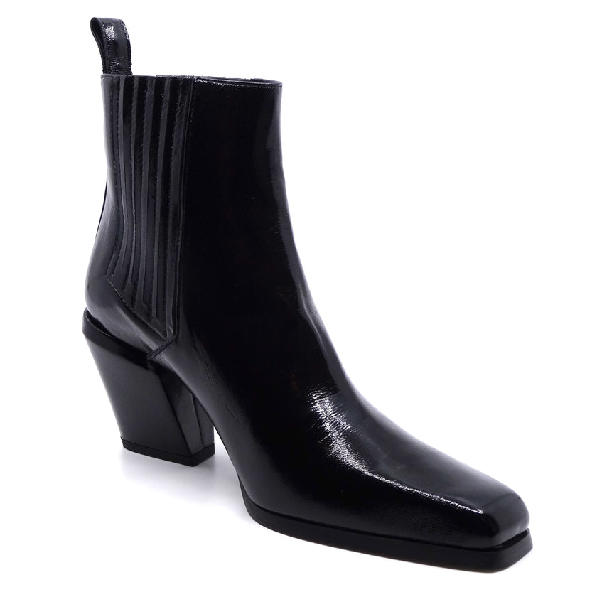 Beau Coops Libby Chelsea Boots Nero Black Patent Leather