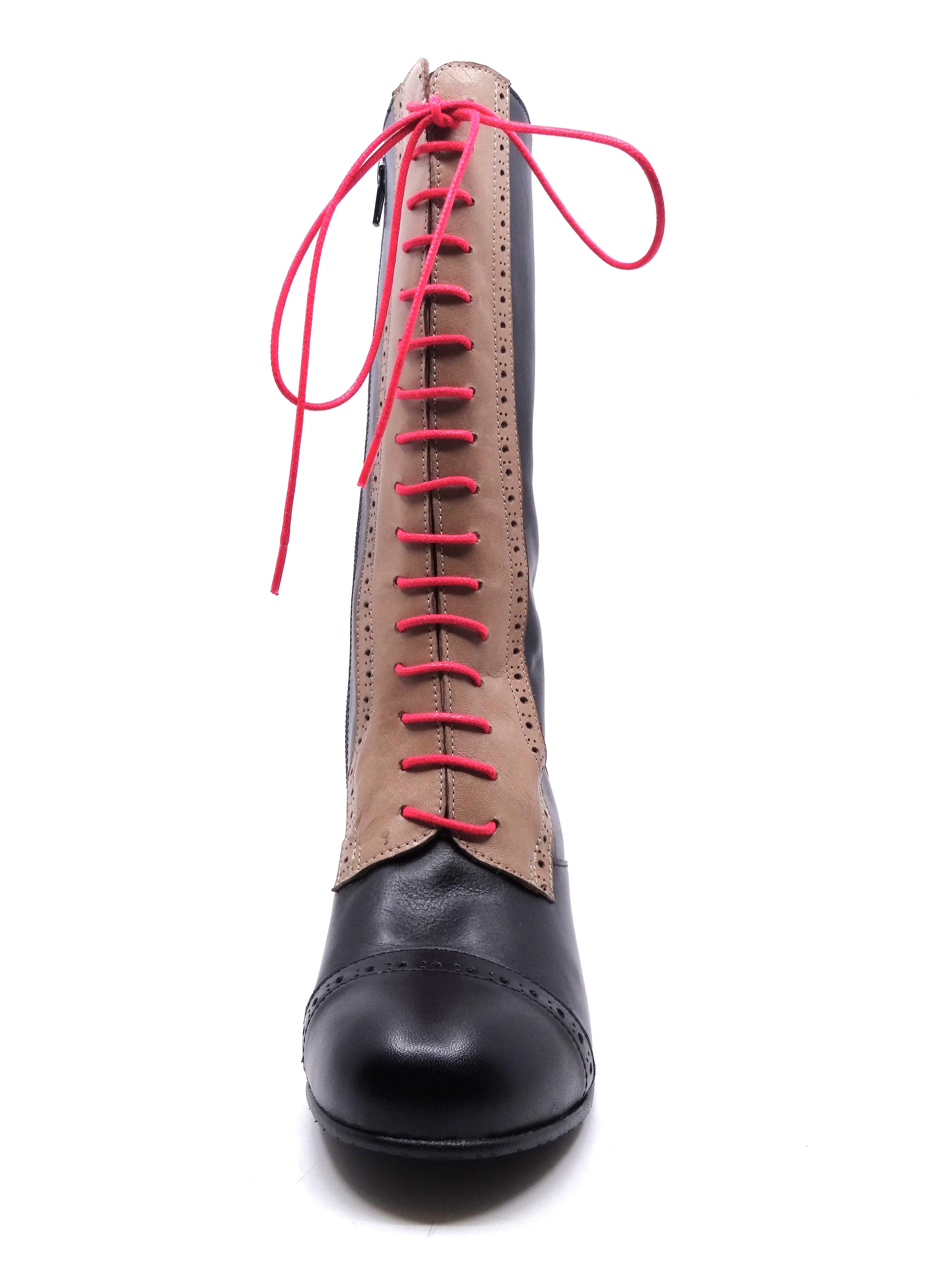 Rock & Dot Selena Black/Beige/Red