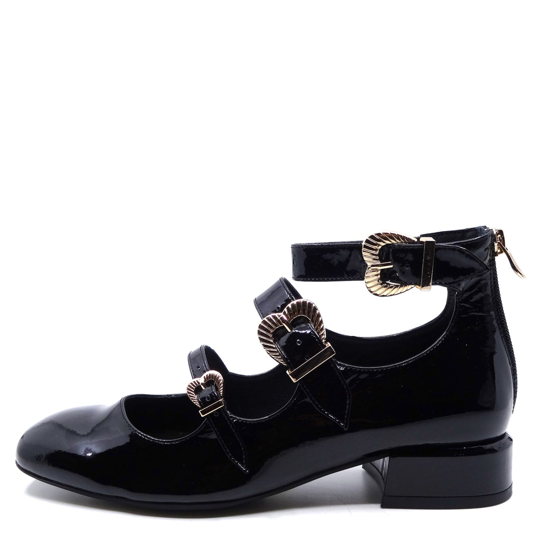 Django & Juliette Voslo Black Patent Leather