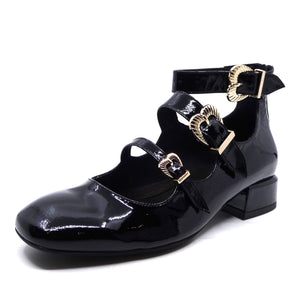 Django & Juliette Voslo Black Patent Leather