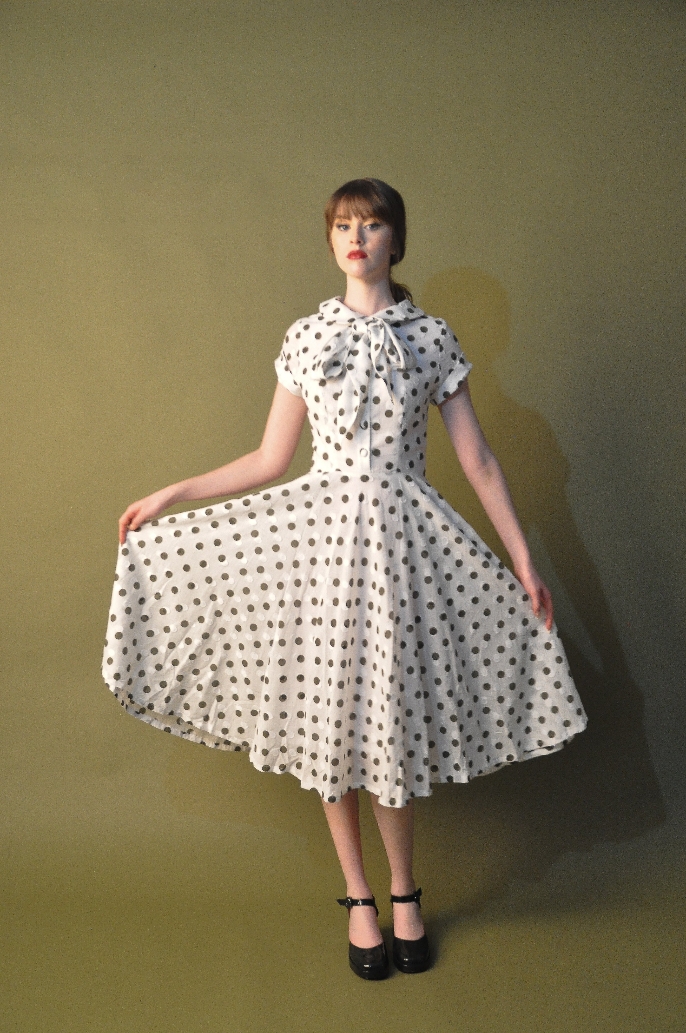 Elise Design Bella Dress Green/Cream