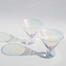 Load image into Gallery viewer, Sage &amp; Cooper Aura Iridescent Martini Glasses (S2)
