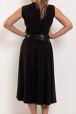 M.A Dainty Lasso Belt Black/Silver