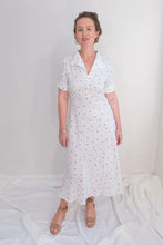 Load image into Gallery viewer, Miss Molly Julietta Print Dress Embroidered Dots
