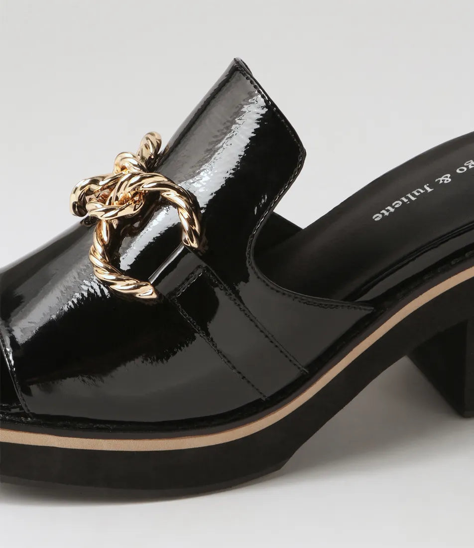 Django & Juliette Jamms Black Patent Leather