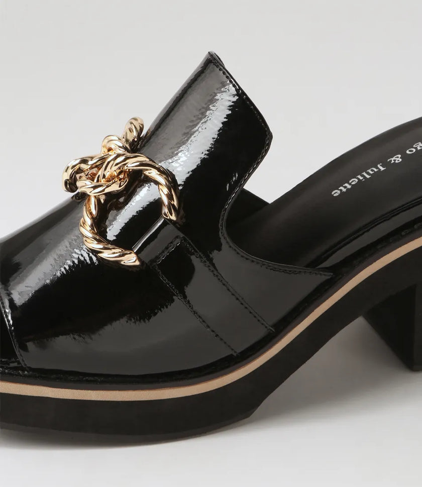 Django & Juliette Jamms Black Patent Leather