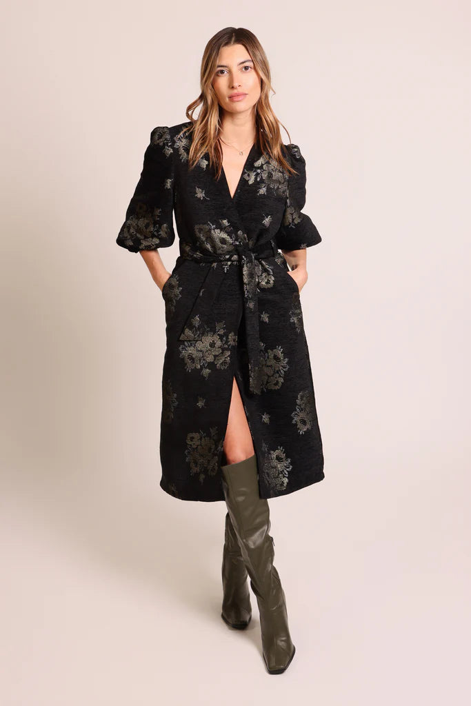 Traffic People Divine Madness Duster Coat Black
