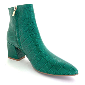 Django & Juliette Mieke Emerald Croc Leather