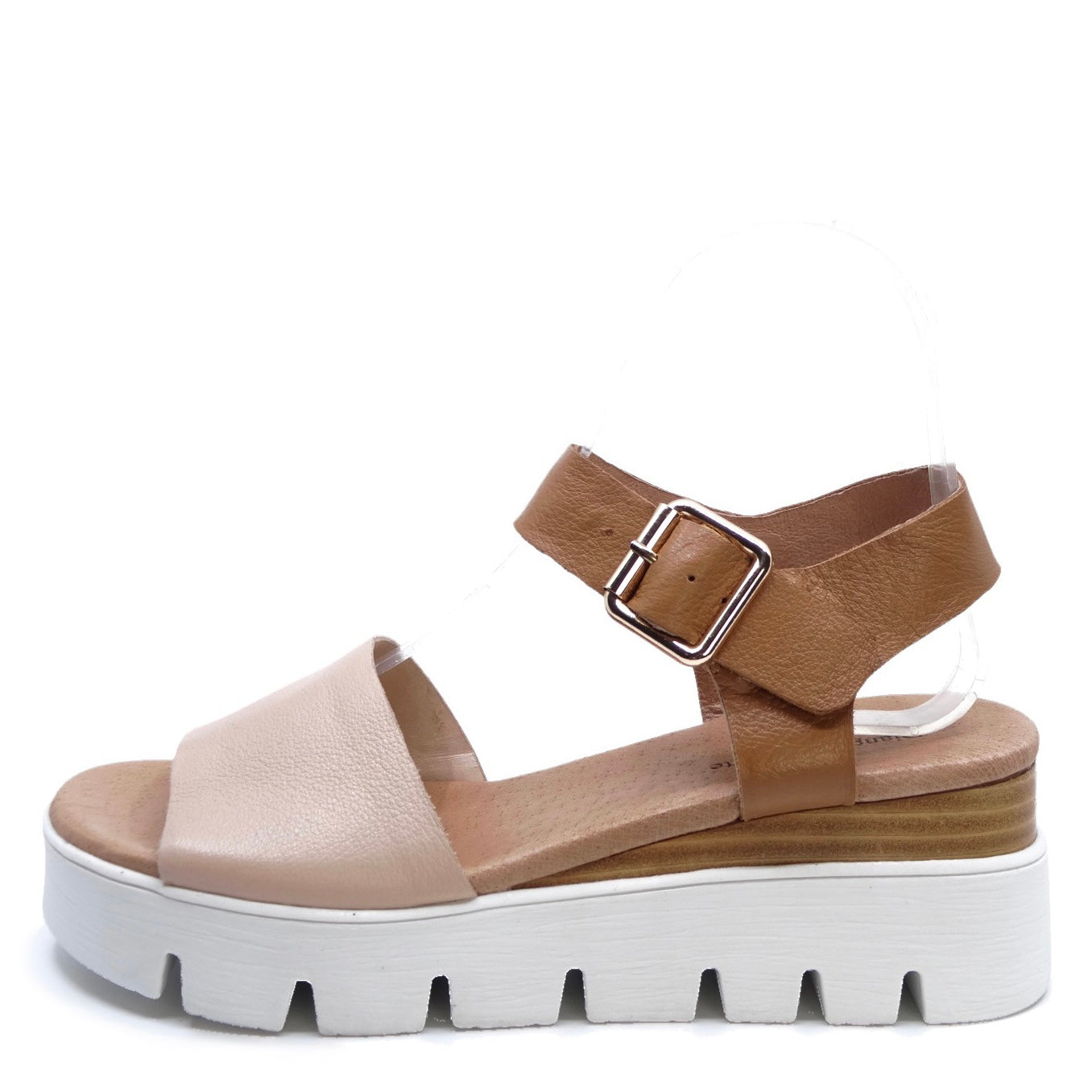 Django & Juliette Reesen Dark Nude/ Dark Tan Leather