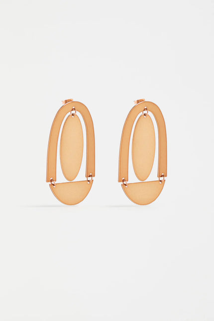Elk Dadem Drop Earring Bronze