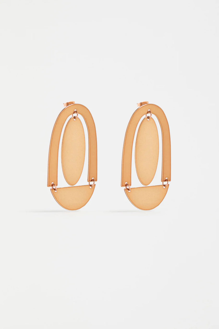 Elk Dadem Drop Earring Bronze