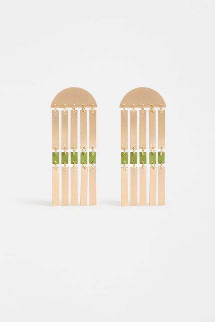 Elk Tallfra Drop Earrings Gold
