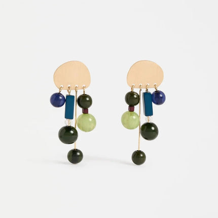 Elk Bodas Drop Earrings Gold